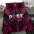 Breast Cancer Pink Out Bedding Set Polynesian Art Tattoo Black Version