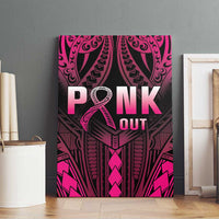 Breast Cancer Pink Out Canvas Wall Art Polynesian Art Tattoo Black Version LT05 - Polynesian Pride