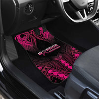 Breast Cancer Pink Out Car Mats Polynesian Art Tattoo Black Version LT05 - Polynesian Pride