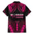 Breast Cancer Pink Out Family Matching Off Shoulder Maxi Dress and Hawaiian Shirt Polynesian Art Tattoo Black Version