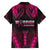 Breast Cancer Pink Out Family Matching Off Shoulder Short Dress and Hawaiian Shirt Polynesian Art Tattoo Black Version