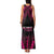 Breast Cancer Pink Out Family Matching Tank Maxi Dress and Hawaiian Shirt Polynesian Art Tattoo Black Version