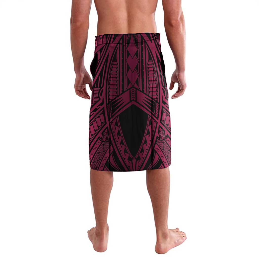 Breast Cancer Pink Out Lavalava Polynesian Art Tattoo Black Version LT05 - Polynesian Pride