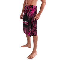 Breast Cancer Pink Out Lavalava Polynesian Art Tattoo Black Version LT05 - Polynesian Pride