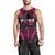 Breast Cancer Pink Out Men Tank Top Polynesian Art Tattoo Black Version