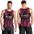 Breast Cancer Pink Out Men Tank Top Polynesian Art Tattoo Black Version