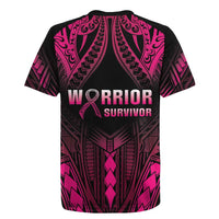 Breast Cancer Pink Out Rugby Jersey Polynesian Art Tattoo Black Version LT05 - Polynesian Pride