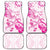 Breast Cancer Awareness Car Mats Ribbon Polynesian Pattern White Version