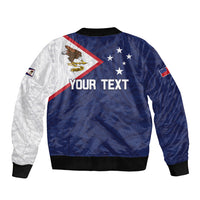 Personalized American Samoa And Samoa Bomber Jacket Together We Grow