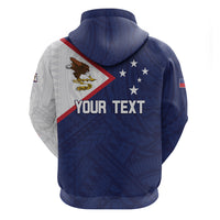 Personalized American Samoa And Samoa Zip Hoodie Together We Grow