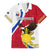 Personalized Philippines Family Matching Puletasi Dress and Hawaiian Shirt The Eight-Rayed Sun Bald Eagle Polynesian Pattern LT05 Dad's Shirt - Short Sleeve Red - Polynesian Pride