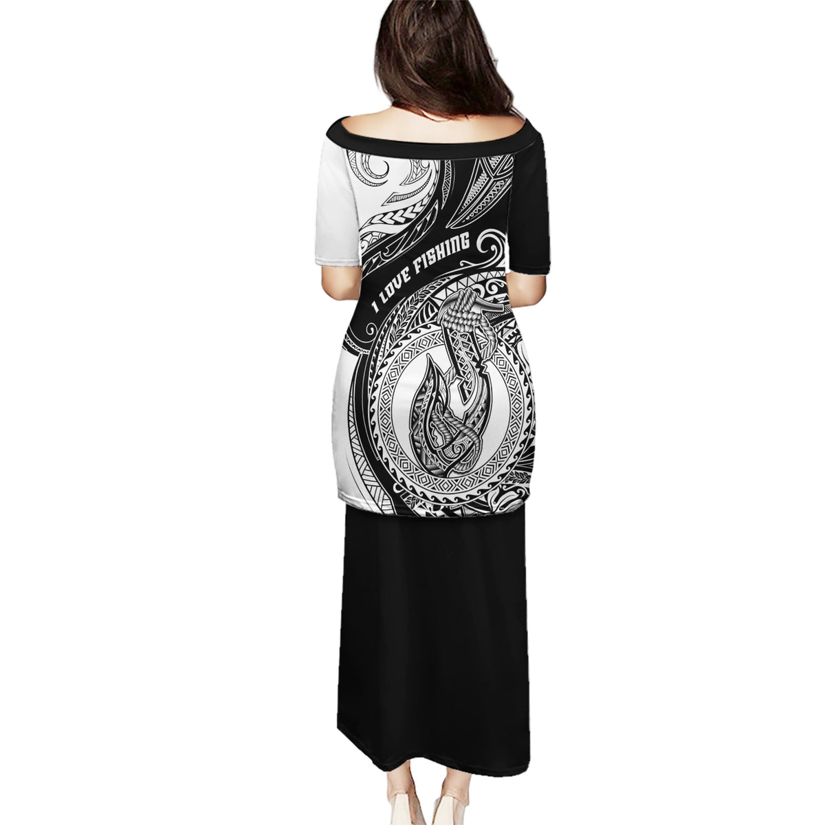 Go Fishing Puletasi Polynesian Pattern LT05 - Polynesian Pride