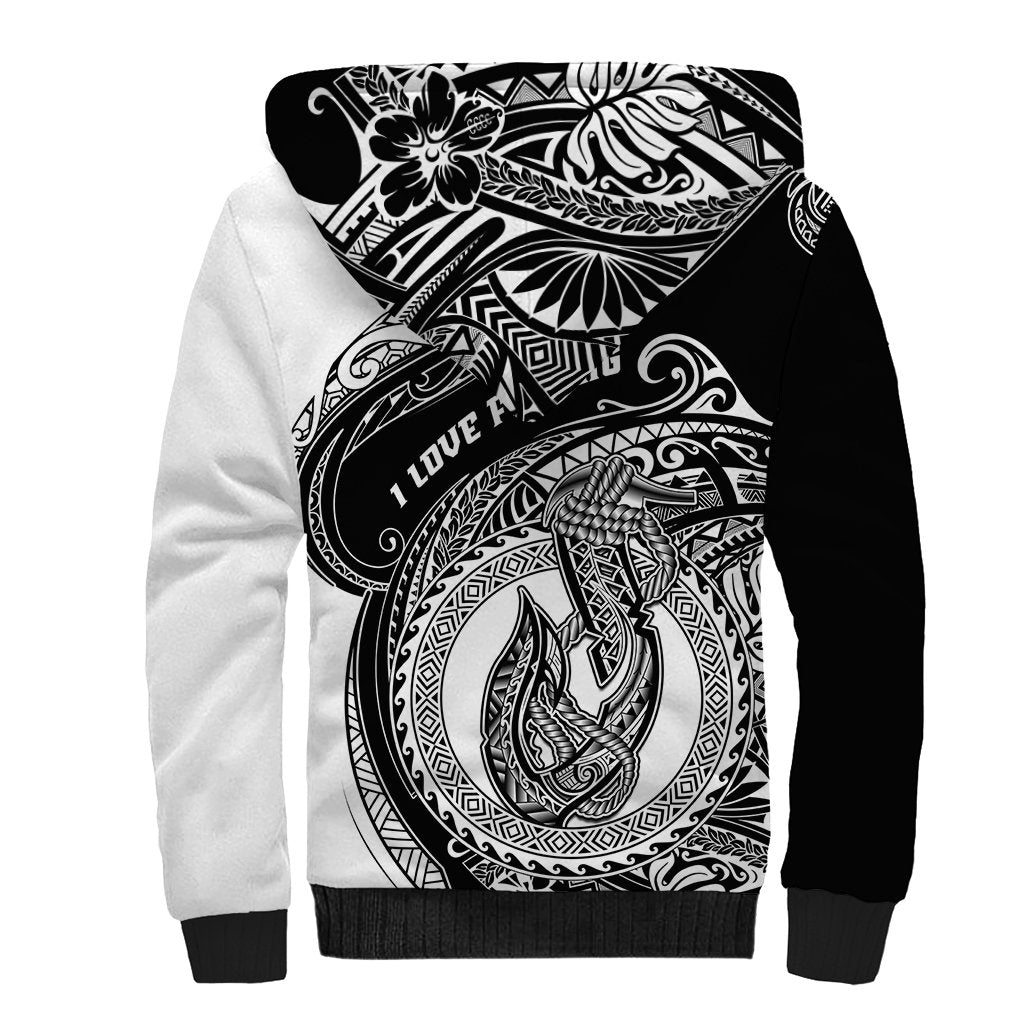 Go Fishing Sherpa Hoodie Polynesian Pattern LT05 - Polynesian Pride