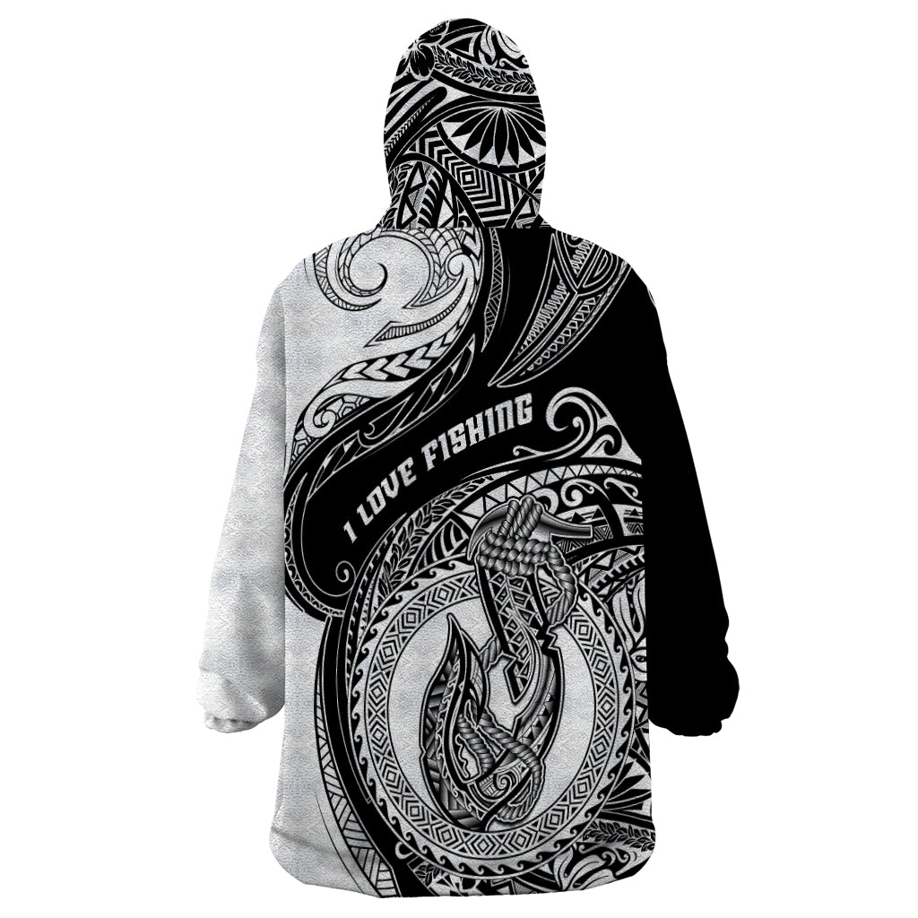 Go Fishing Wearable Blanket Hoodie Polynesian Pattern LT05 - Polynesian Pride