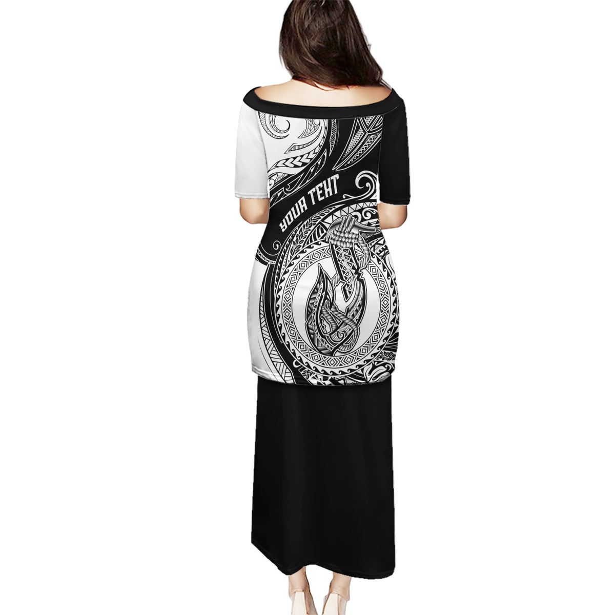 Personalized Go Fishing Puletasi Polynesian Pattern LT05 - Polynesian Pride