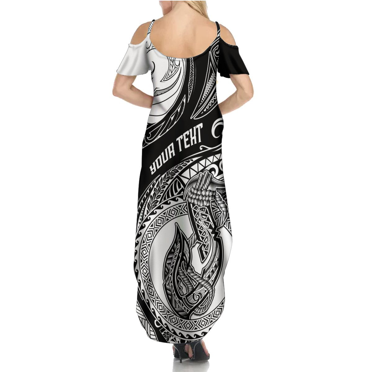 Personalized Go Fishing Summer Maxi Dress Polynesian Pattern LT05 - Polynesian Pride