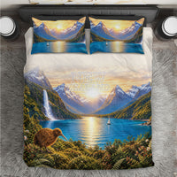 New Zealand Flag Bedding Set Scenic Nature LT05 Multicolor - Polynesian Pride