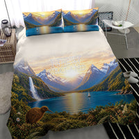 New Zealand Flag Bedding Set Scenic Nature LT05 - Polynesian Pride