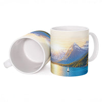 New Zealand Flag Ceramic Mug Scenic Nature LT05 - Polynesian Pride