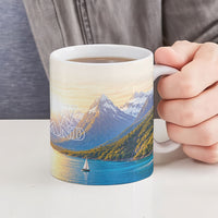 New Zealand Flag Ceramic Mug Scenic Nature LT05 - Polynesian Pride