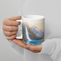 New Zealand Flag Ceramic Mug Scenic Nature LT05 - Polynesian Pride