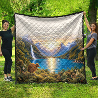 New Zealand Flag Quilt Scenic Nature LT05 - Polynesian Pride