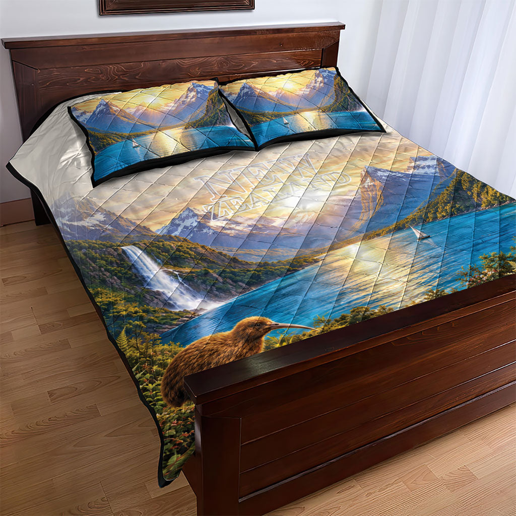 New Zealand Flag Quilt Bed Set Scenic Nature LT05 - Polynesian Pride