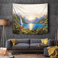 New Zealand Flag Tapestry Scenic Nature LT05 Multicolor - Polynesian Pride
