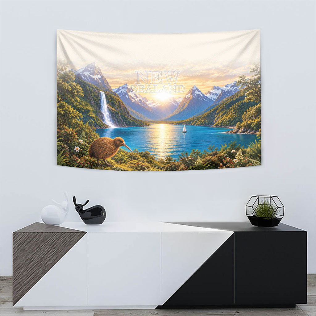 New Zealand Flag Tapestry Scenic Nature LT05 - Polynesian Pride