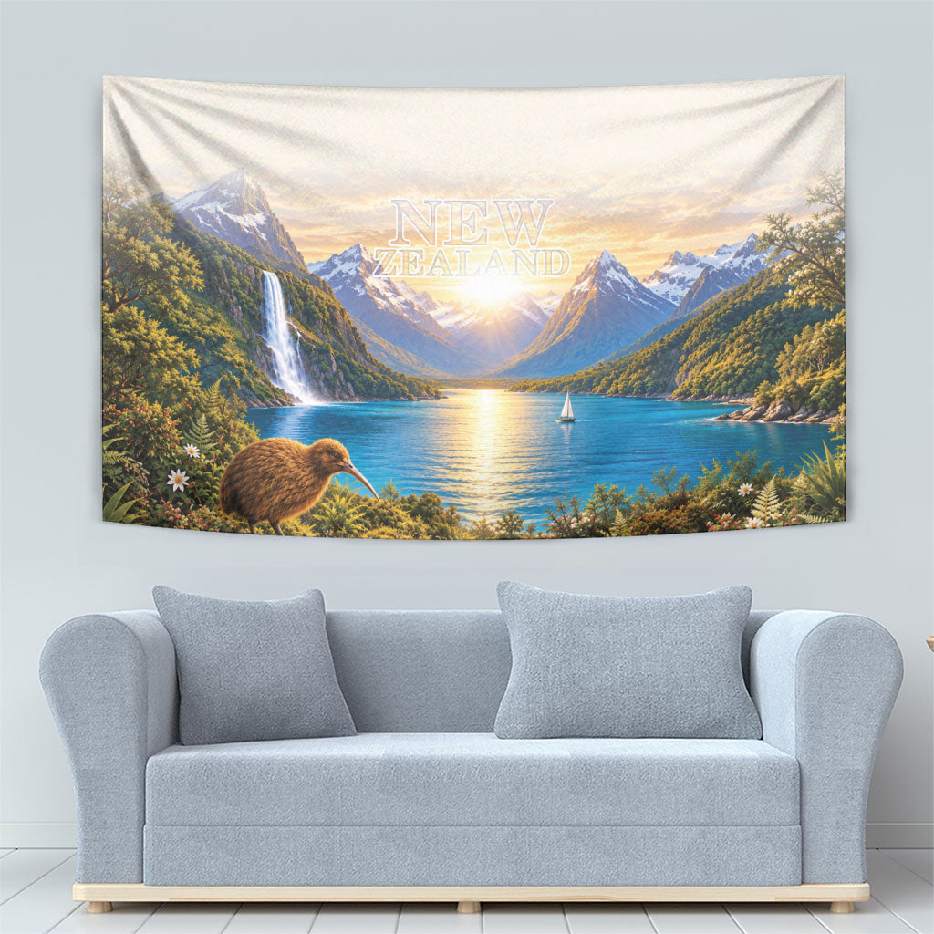 New Zealand Flag Tapestry Scenic Nature LT05 - Polynesian Pride