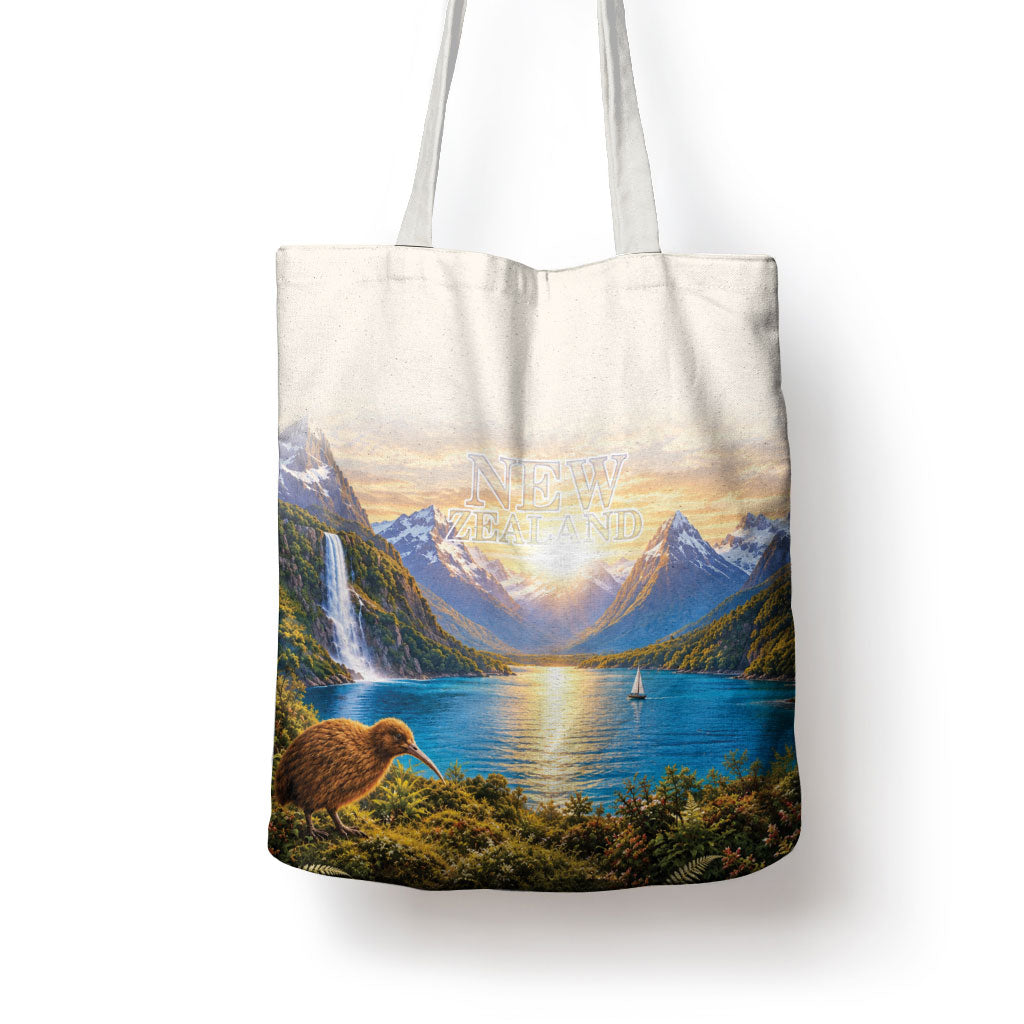 New Zealand Flag Tote Bag Scenic Nature LT05 - Polynesian Pride