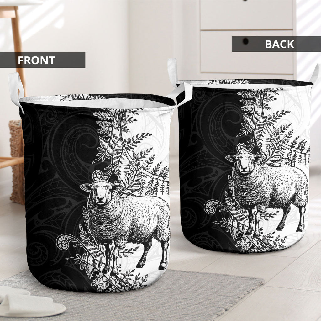New Zealand Aotearoa Hipi Laundry Basket Maori Pattern LT05 - Polynesian Pride