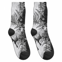 New Zealand Aotearoa Hipi Crew Socks Maori Pattern LT05 - Polynesian Pride
