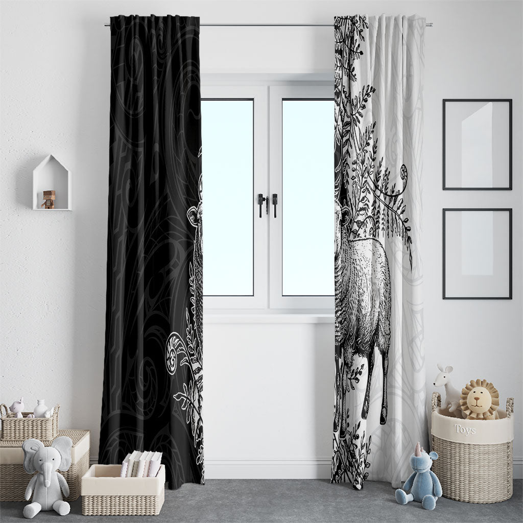New Zealand Aotearoa Hipi Window Curtain Maori Pattern LT05 - Polynesian Pride