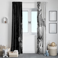 New Zealand Aotearoa Hipi Window Curtain Maori Pattern LT05 - Polynesian Pride
