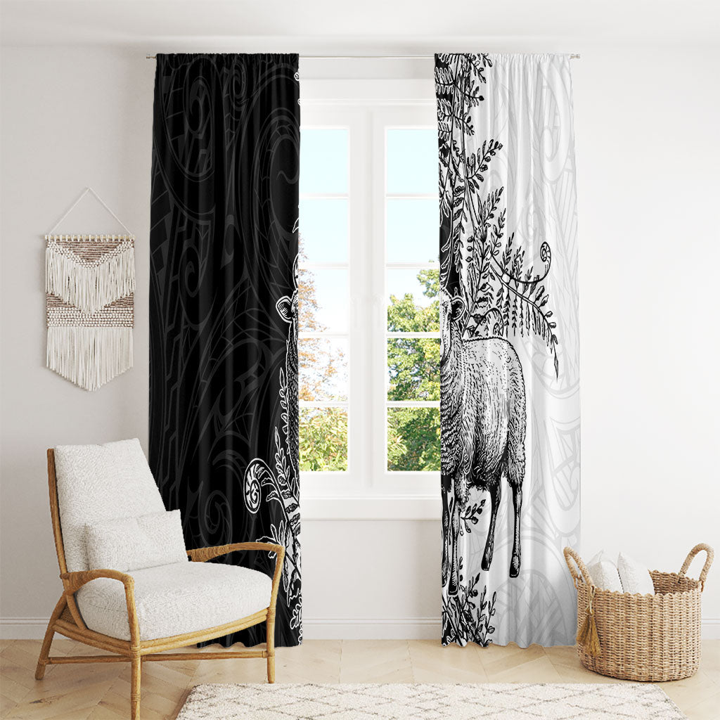 New Zealand Aotearoa Hipi Window Curtain Maori Pattern LT05 - Polynesian Pride