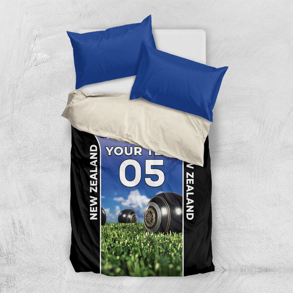Custom New Zealand Lawn Bowls Bedding Set Unique Style LT05 US Twin 172cm x 218cm Multicolor - Polynesian Pride