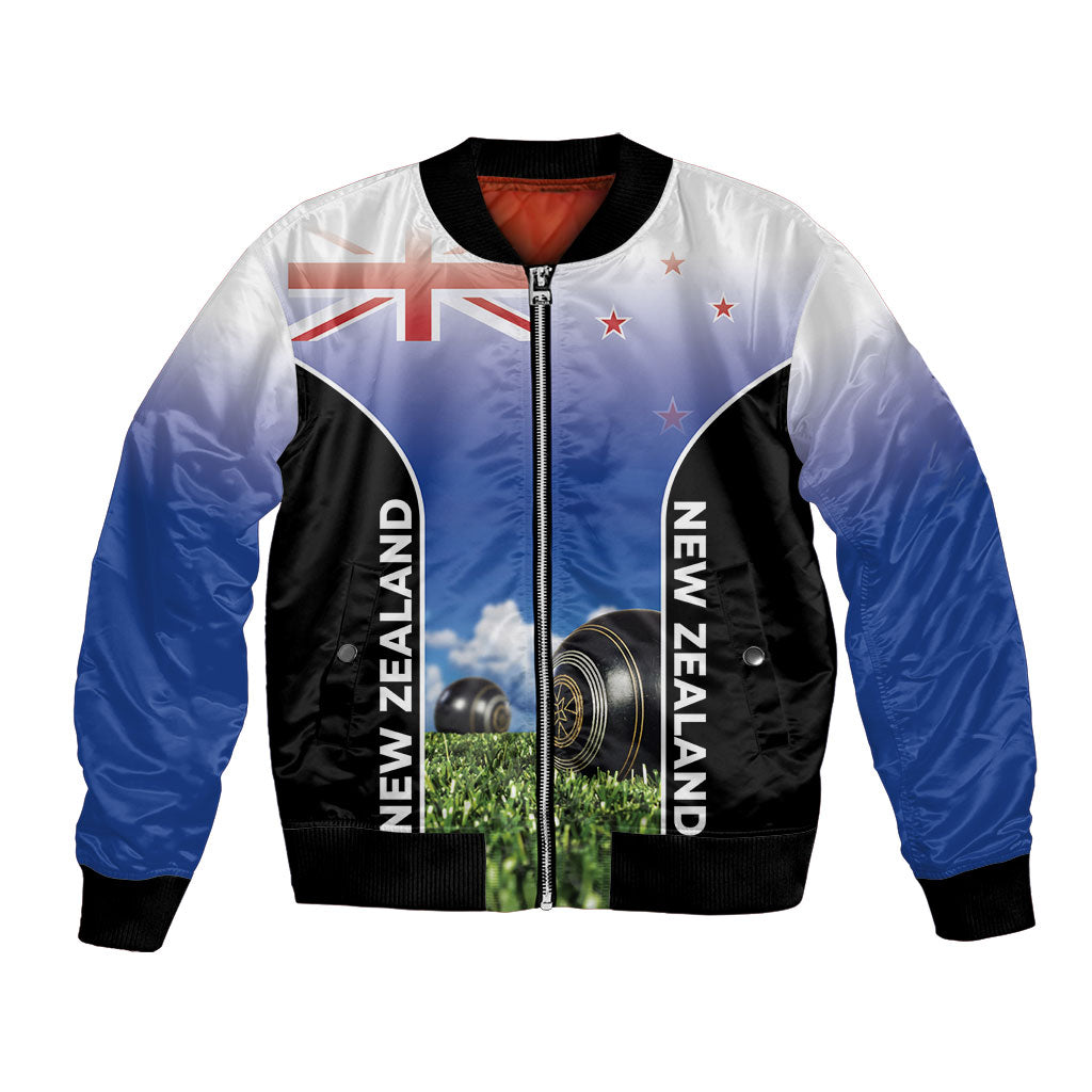 Custom New Zealand Lawn Bowls Bomber Jacket Unique Style LT05 Unisex Multicolor - Polynesian Pride