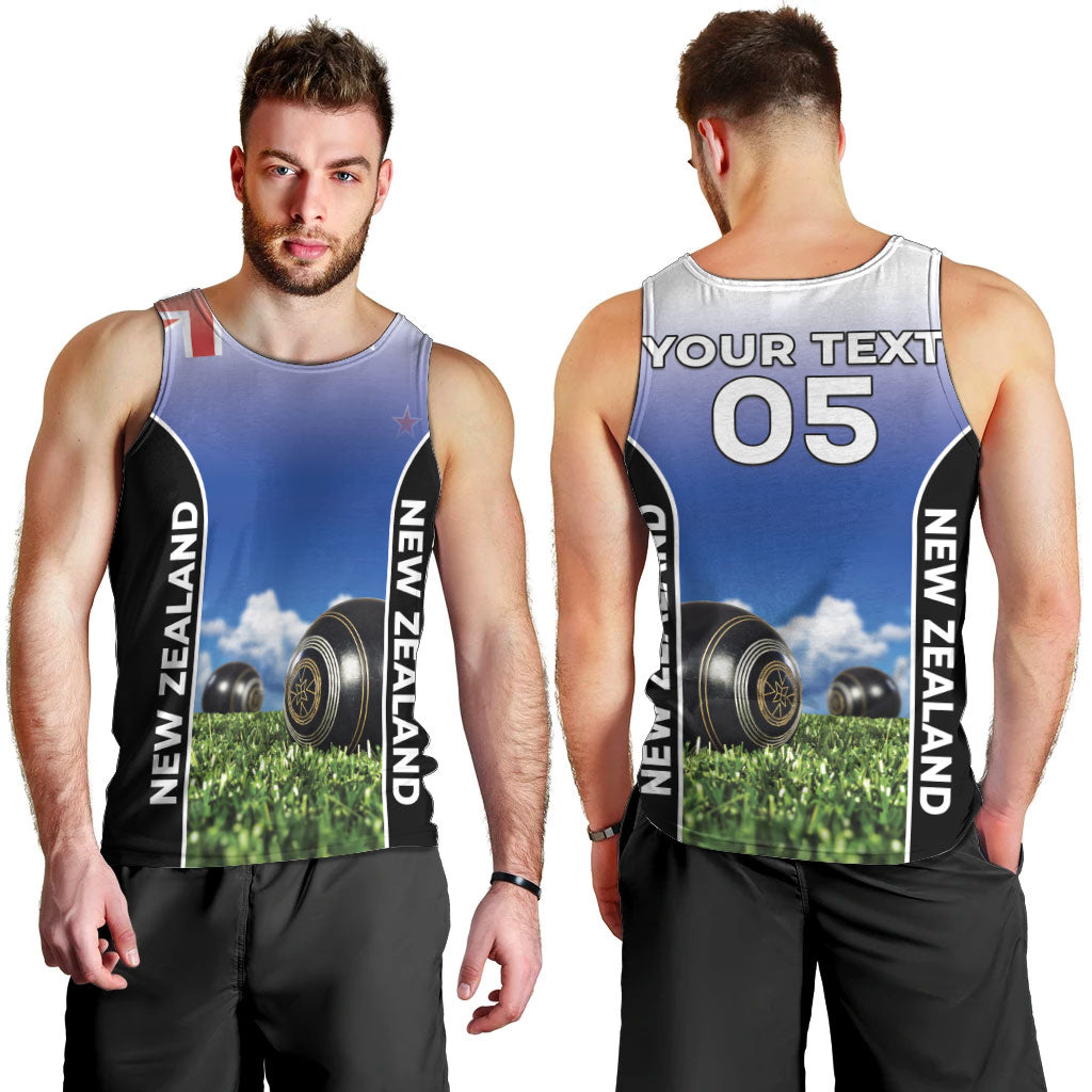 Custom New Zealand Lawn Bowls Men Tank Top Unique Style LT05 - Polynesian Pride