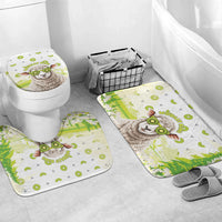 New Zealand Funny Woolly Kiwi Sheep Bathroom Set LT05 Mat Set Only (3 pcs) One Size White - Polynesian Pride