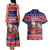 Samoa Christmas Couples Matching Tank Maxi Dress and Hawaiian Shirt Samoan Santa Claus Manuia Le Kerisimasi