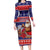 Samoa Christmas Family Matching Long Sleeve Bodycon Dress and Hawaiian Shirt Samoan Santa Claus Manuia Le Kerisimasi