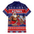 Samoa Christmas Family Matching Off The Shoulder Long Sleeve Dress and Hawaiian Shirt Samoan Santa Claus Manuia Le Kerisimasi