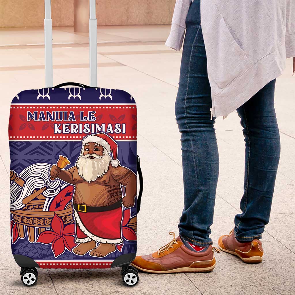 Samoa Christmas Luggage Cover Samoan Santa Claus Manuia Le Kerisimasi