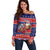 Samoa Christmas Off Shoulder Sweater Samoan Santa Claus Manuia Le Kerisimasi