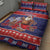 Samoa Christmas Quilt Bed Set Samoan Santa Claus Manuia Le Kerisimasi