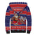 Samoa Christmas Sherpa Hoodie Samoan Santa Claus Manuia Le Kerisimasi