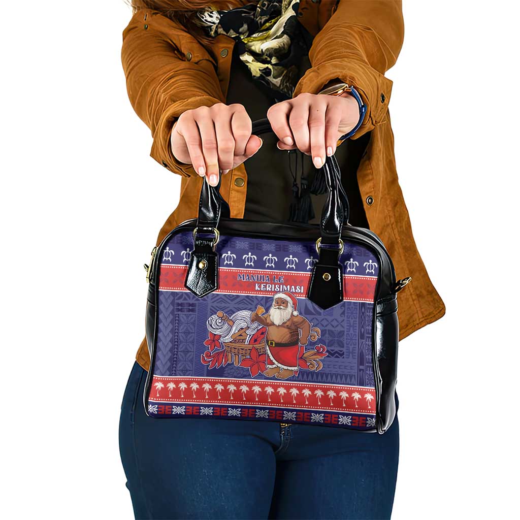 Samoa Christmas Shoulder Handbag Samoan Santa Claus Manuia Le Kerisimasi