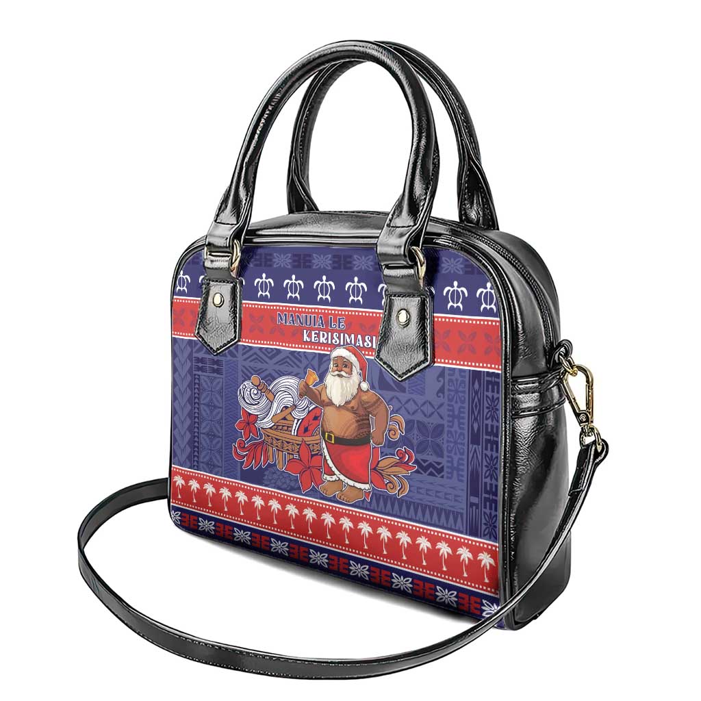 Samoa Christmas Shoulder Handbag Samoan Santa Claus Manuia Le Kerisimasi