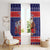 Samoa Christmas Window Curtain Samoan Santa Claus Manuia Le Kerisimasi